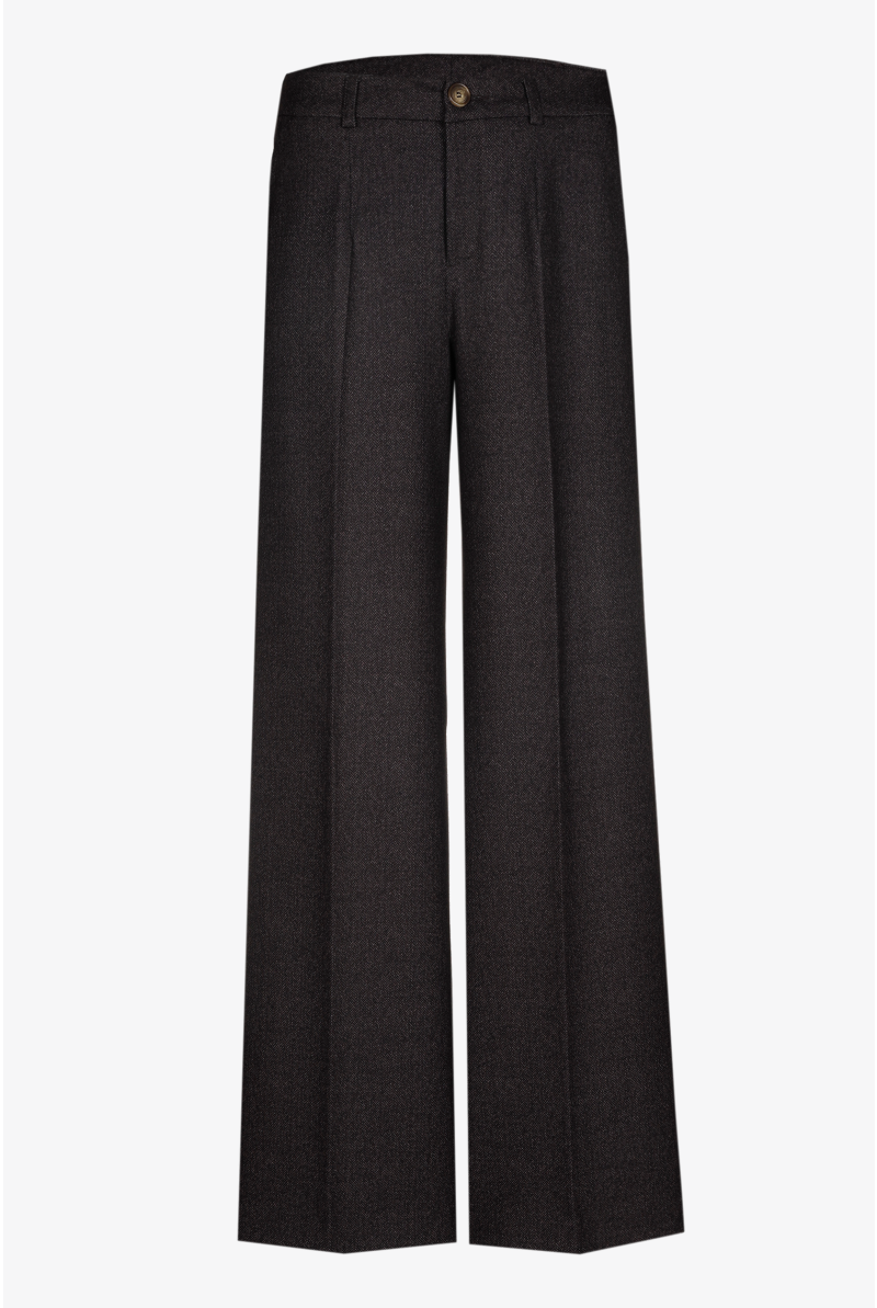 Trousers with chevron print