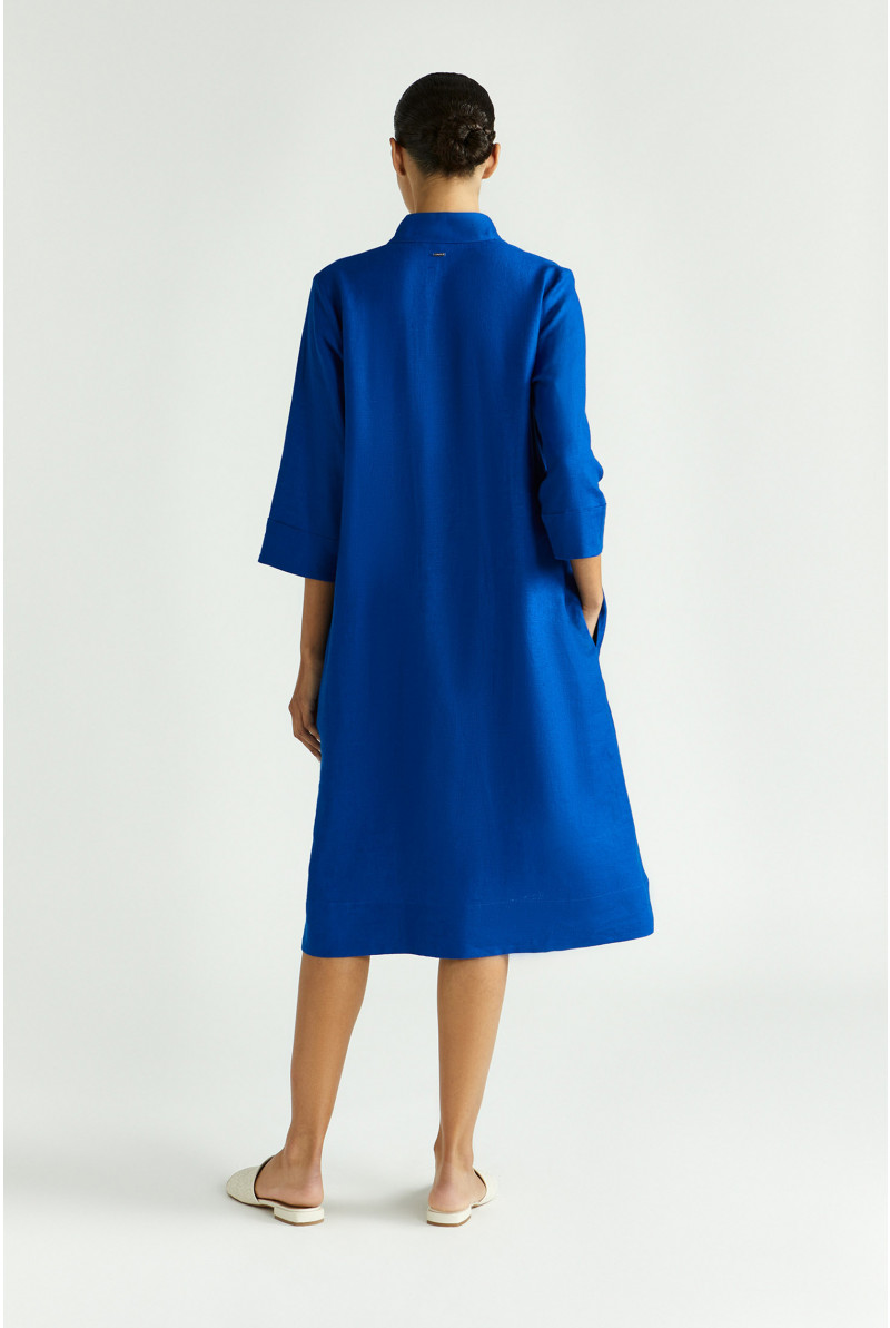 Robe mi-longue en lin