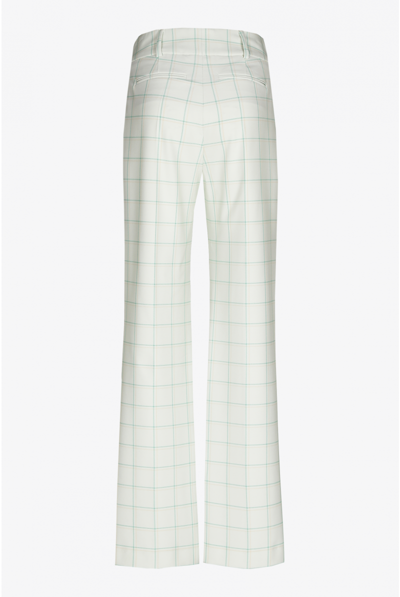 Pantalon taille hot sale haute a carreaux