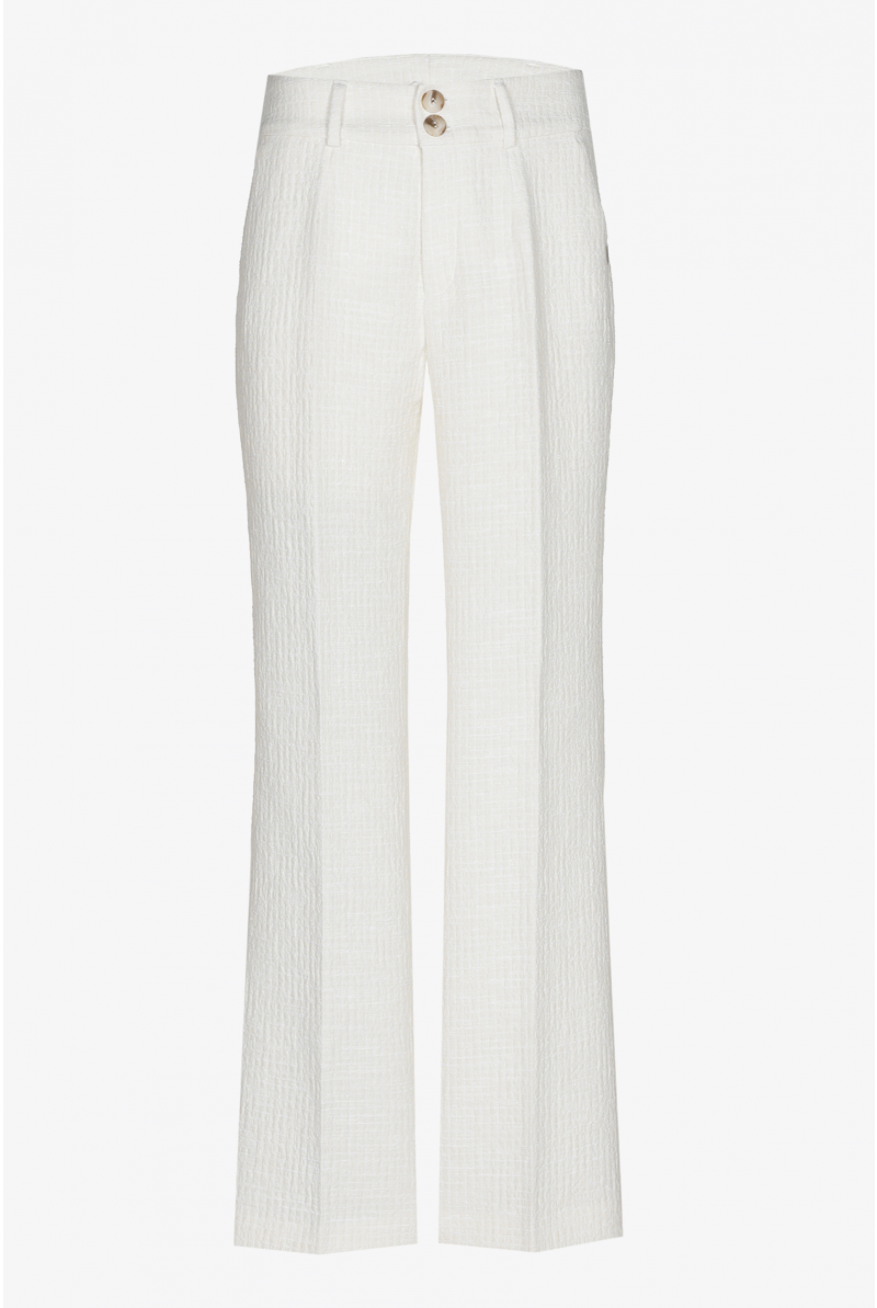 Seersucker trousers with texture