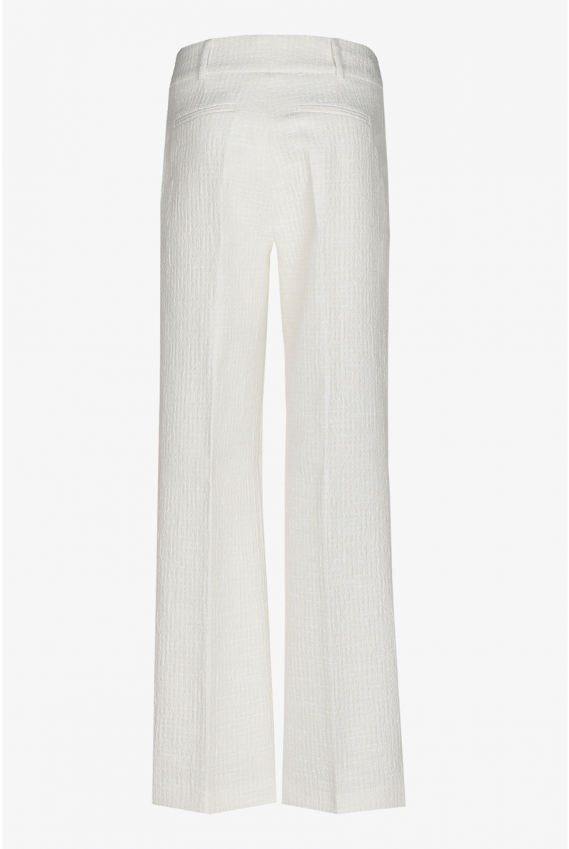 Seersucker trousers with texture