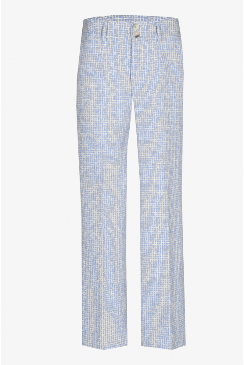 Pantalon en seersucker structuré