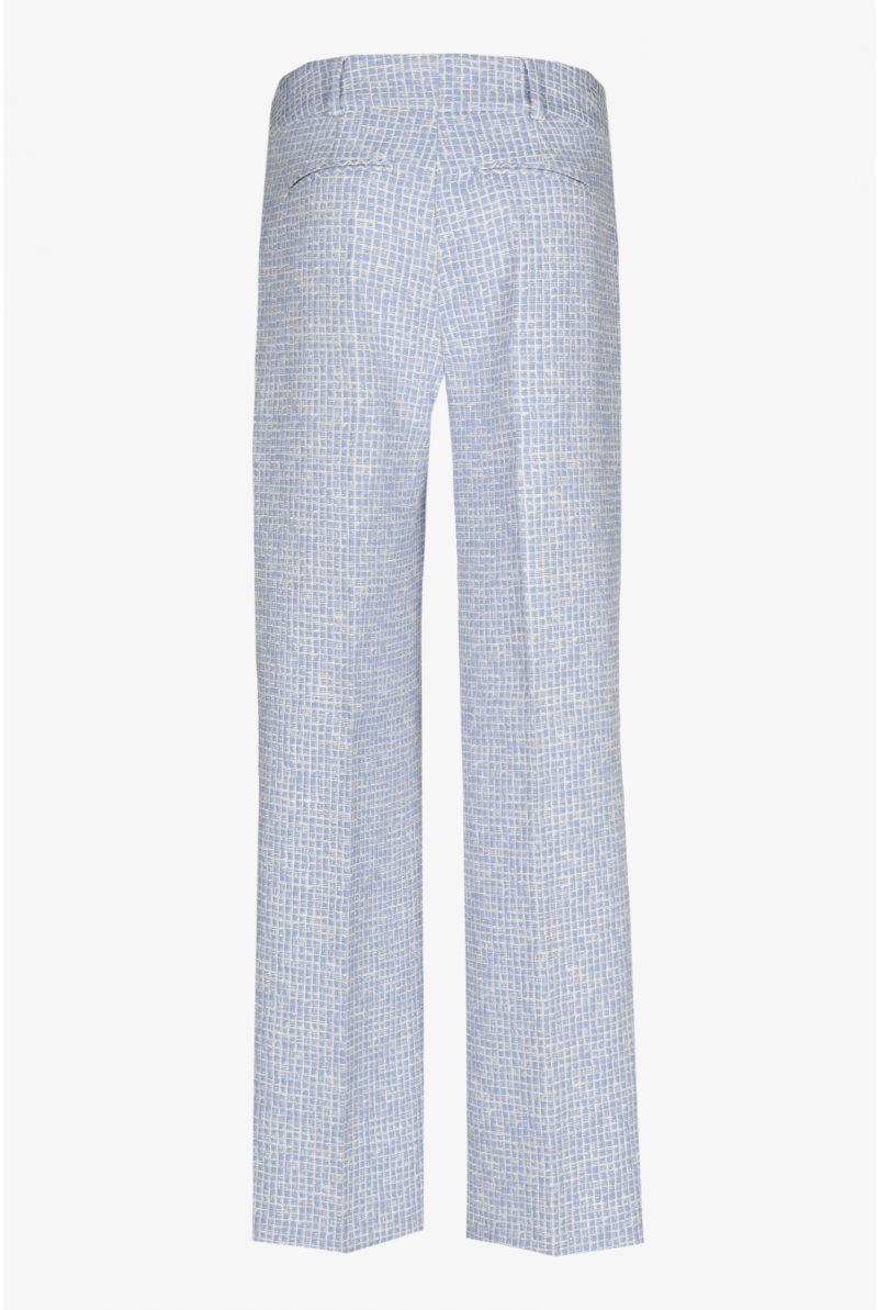 Pantalon en seersucker structuré