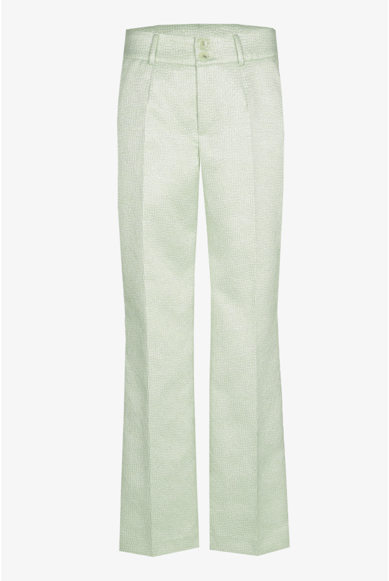 Jacquard broek met subtiele lurex