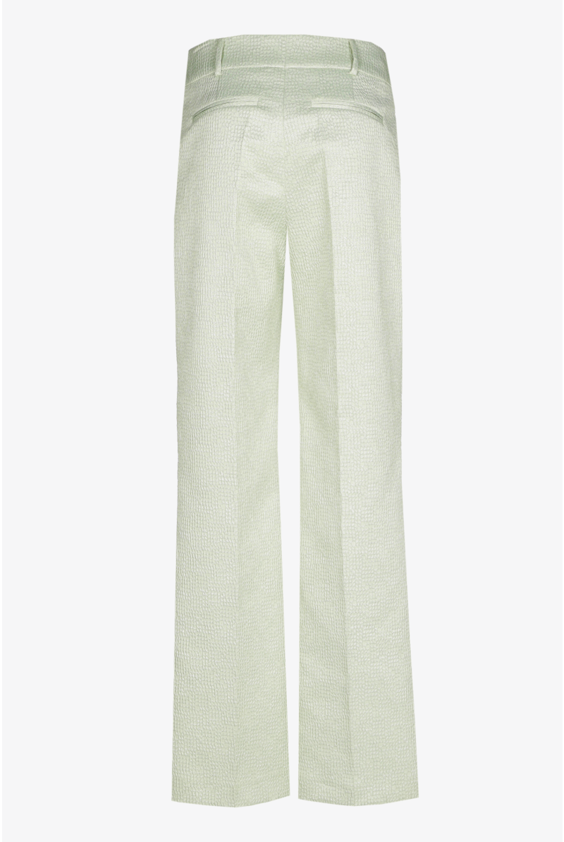 Jacquard broek met subtiele lurex