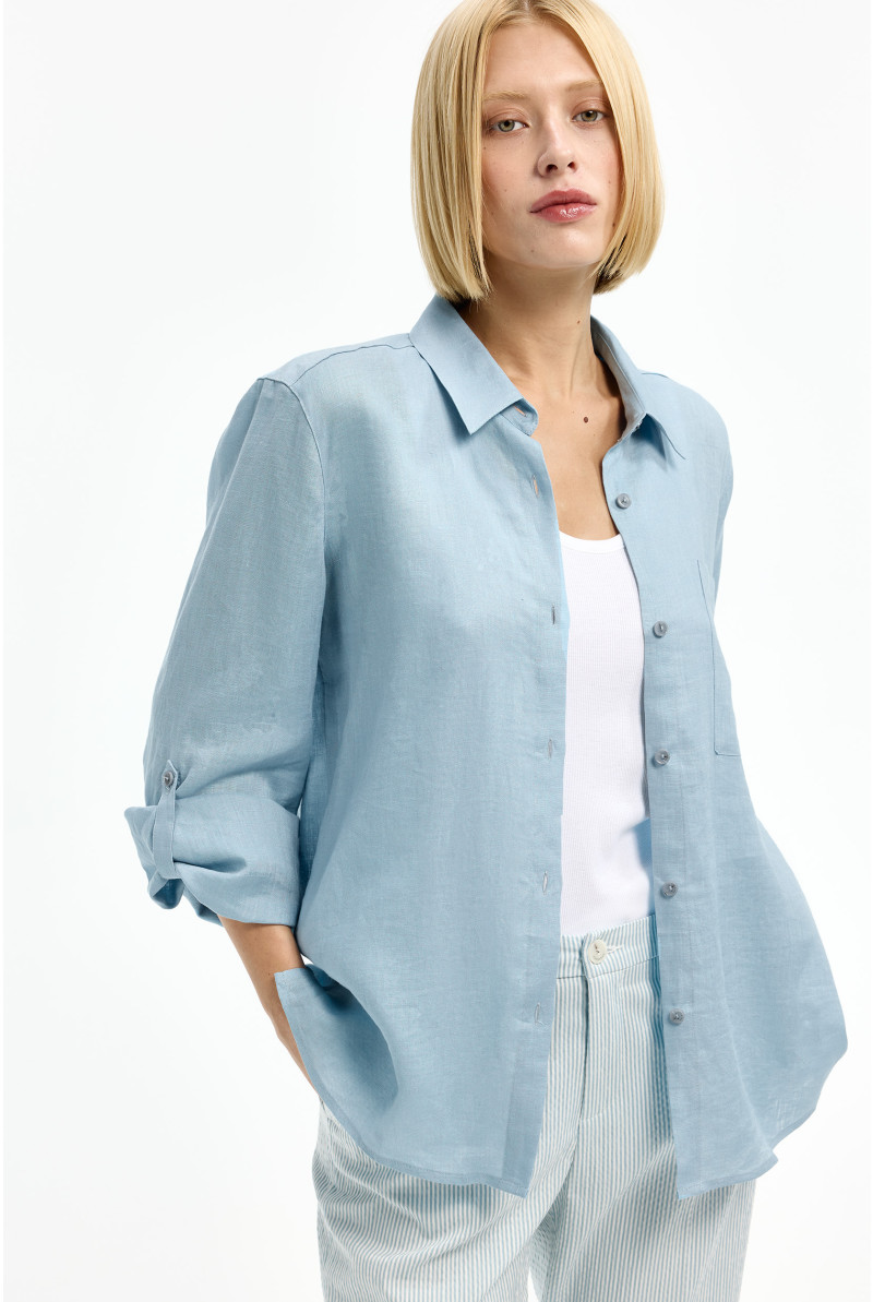 Chemisier ample en lin