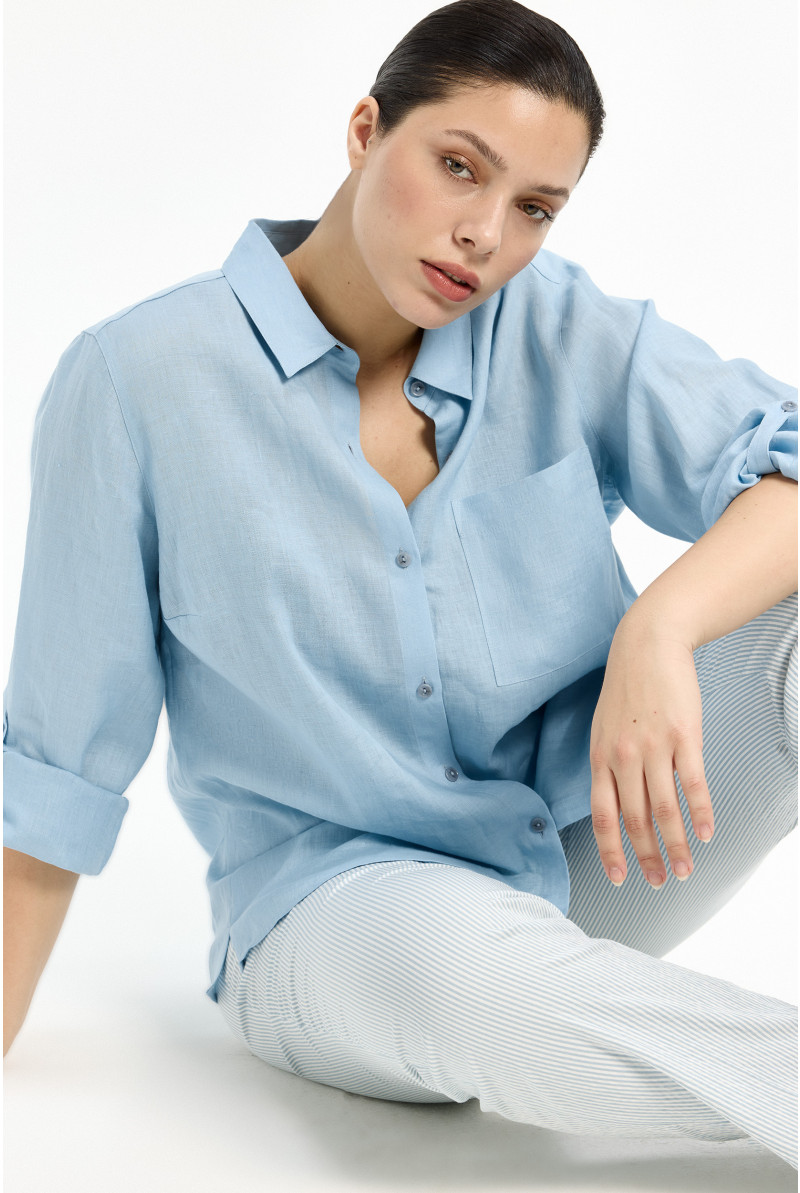 Chemisier ample en lin