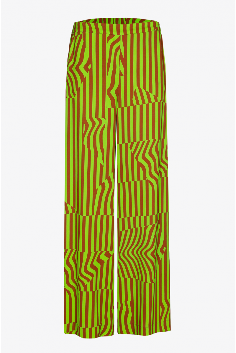 Pantalon large a motif deals