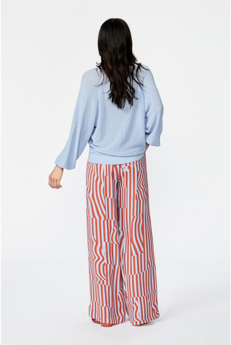 Wide trousers with print