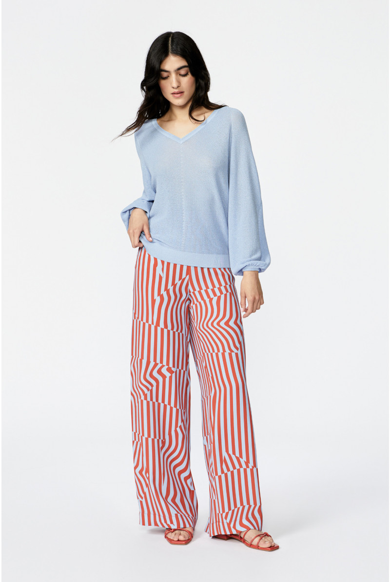 Wide trousers with print