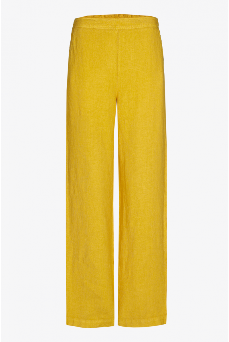 Pantalon en lin à jambes droites