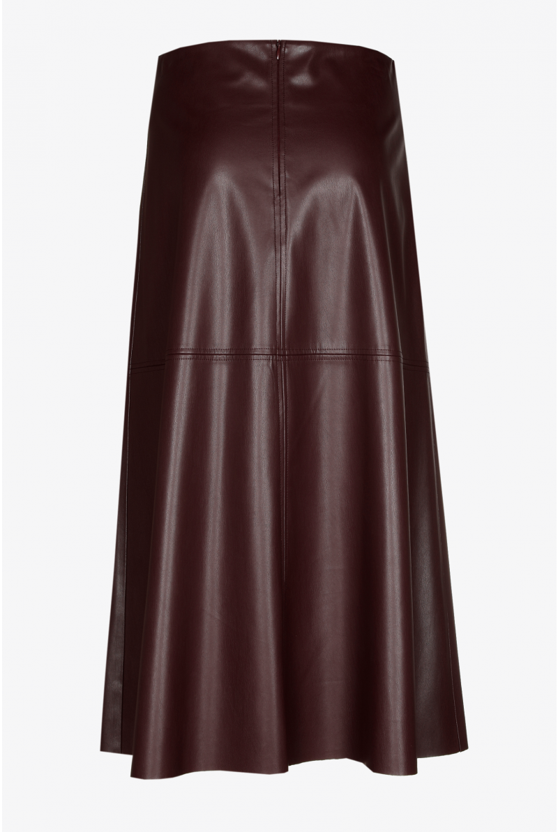Faux leather skirt a line shop