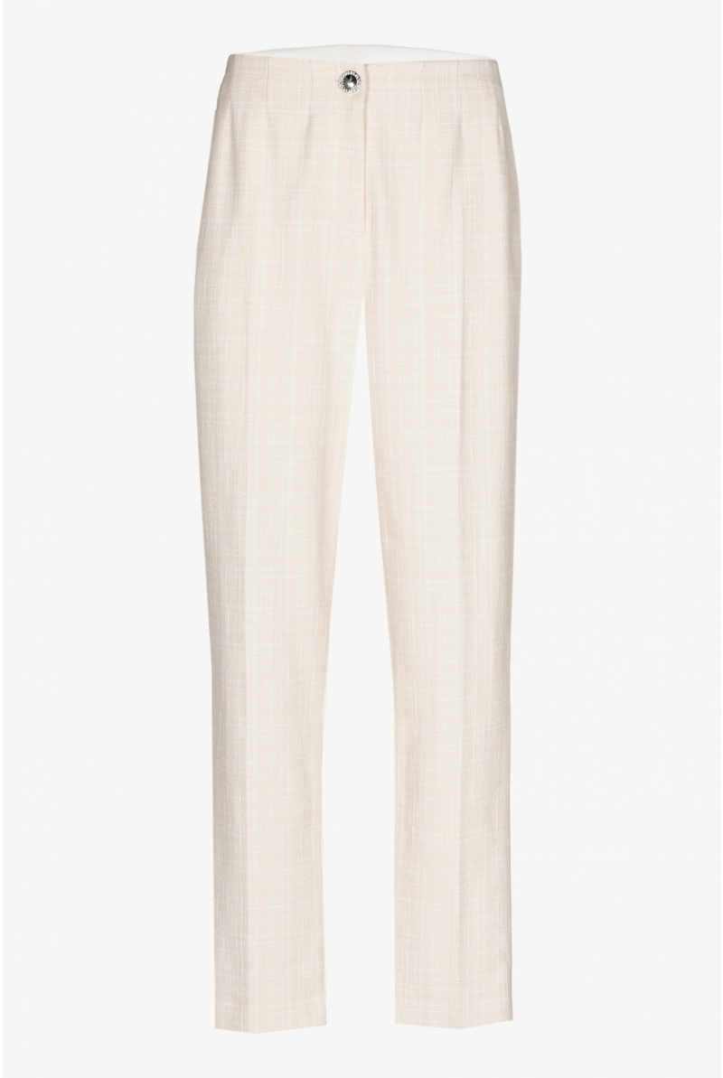 Pantalon à carreaux à jambes étroites