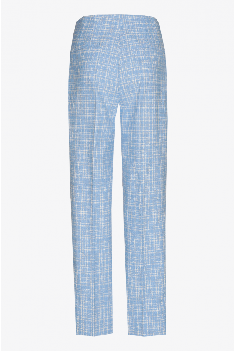 Pantalon à carreaux à jambes étroites