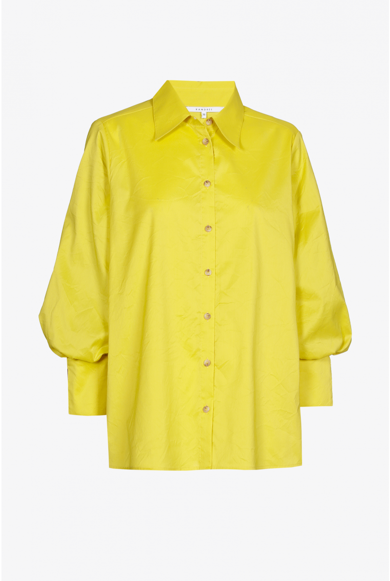 Hemdblouse van krinkelstof