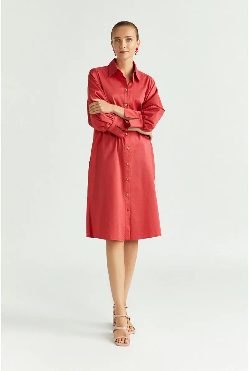 xandres Robe-chemise en tissu froissé 14384-01-2490