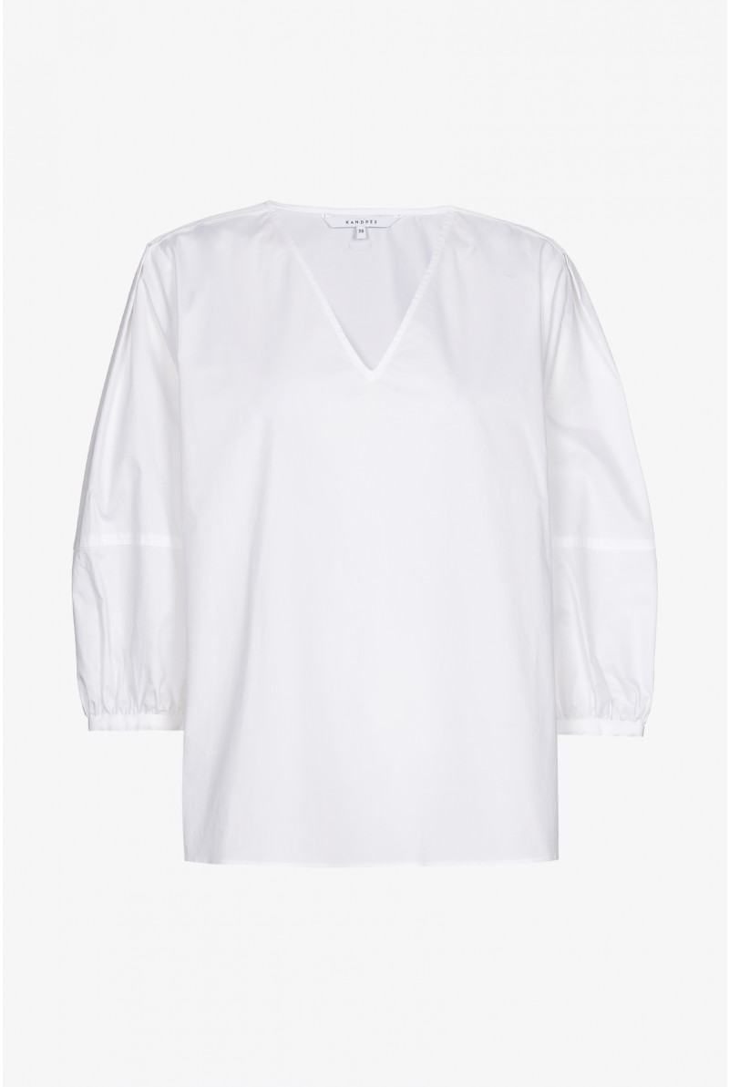 Blouse met pofmouwen