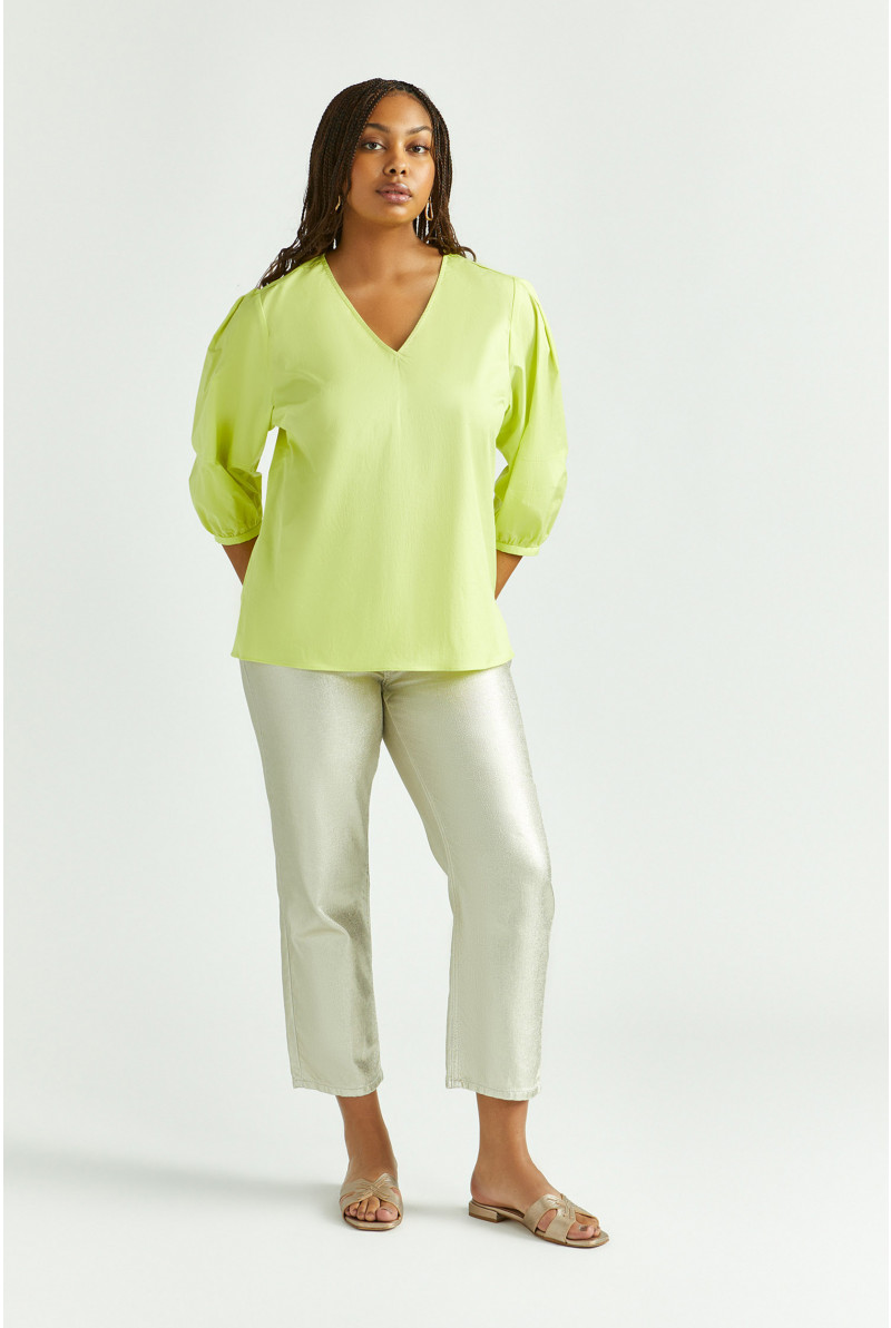 Blouse à manches bouffantes