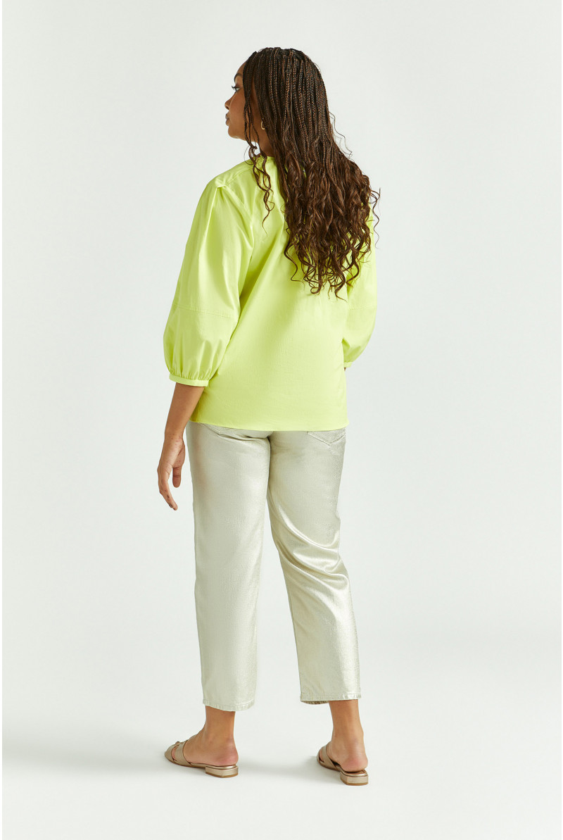 Blouse à manches bouffantes