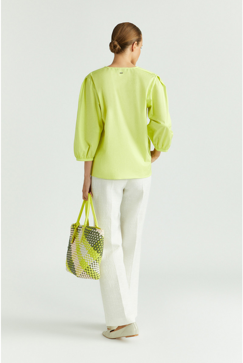Blouse à manches bouffantes