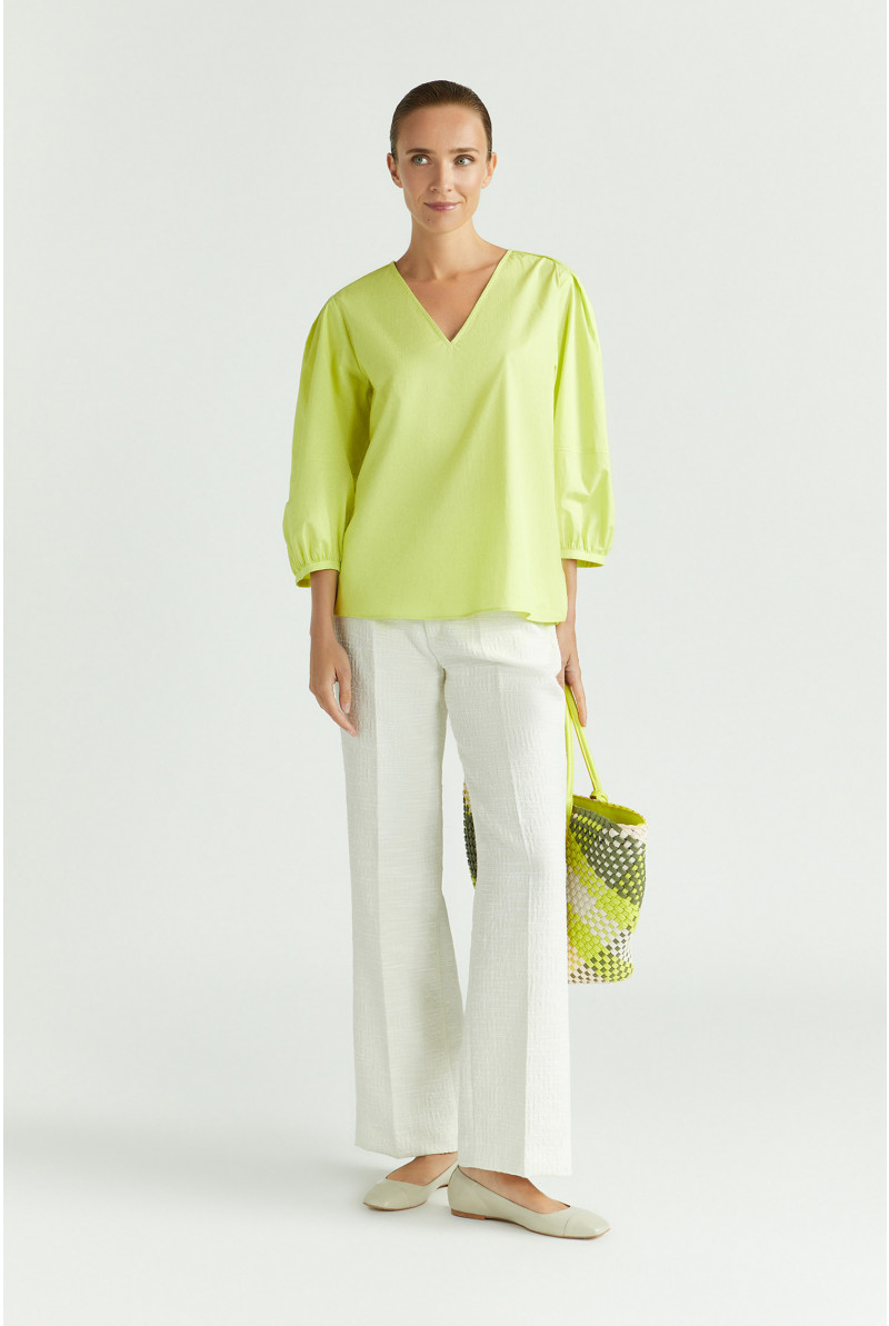 Blouse à manches bouffantes