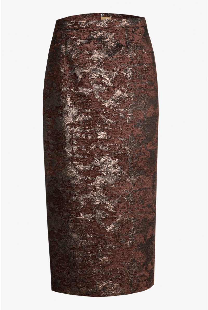 Kokerrok met jacquard motief