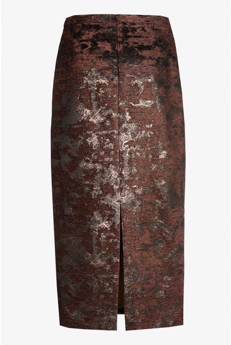 Kokerrok met jacquard motief
