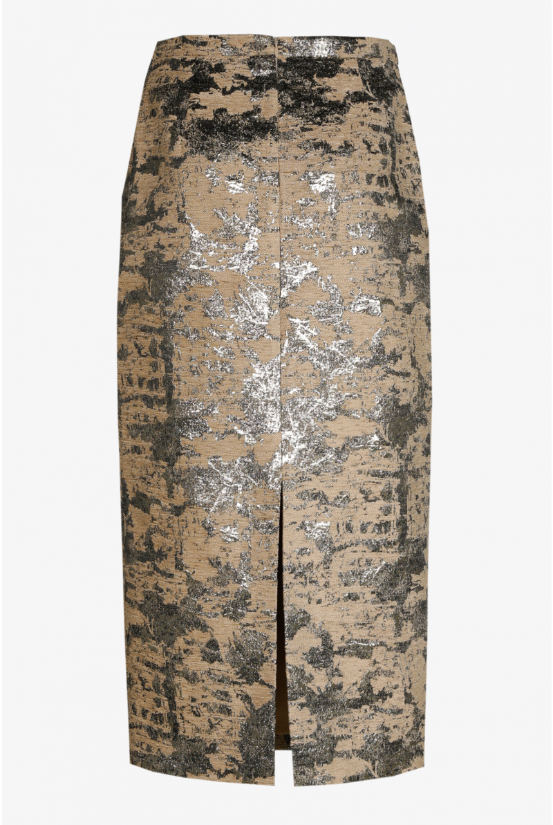 Kokerrok met jacquard motief