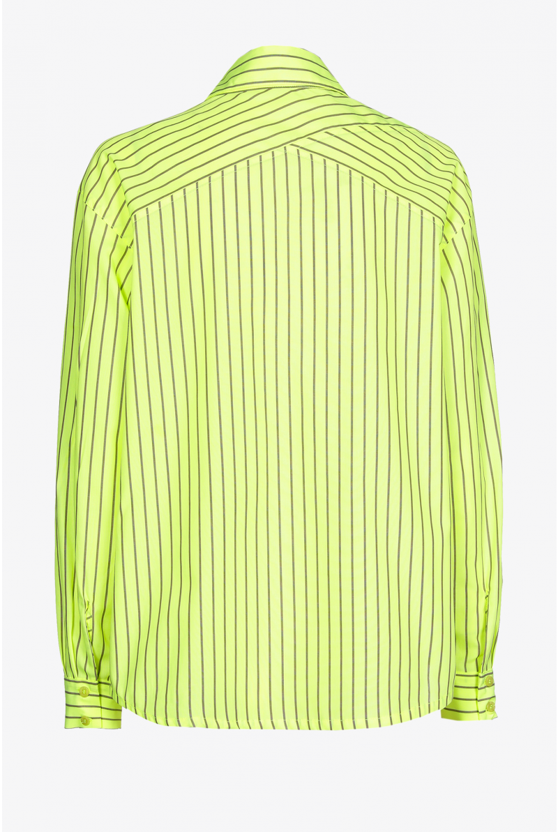 Blouse à rayures fluo