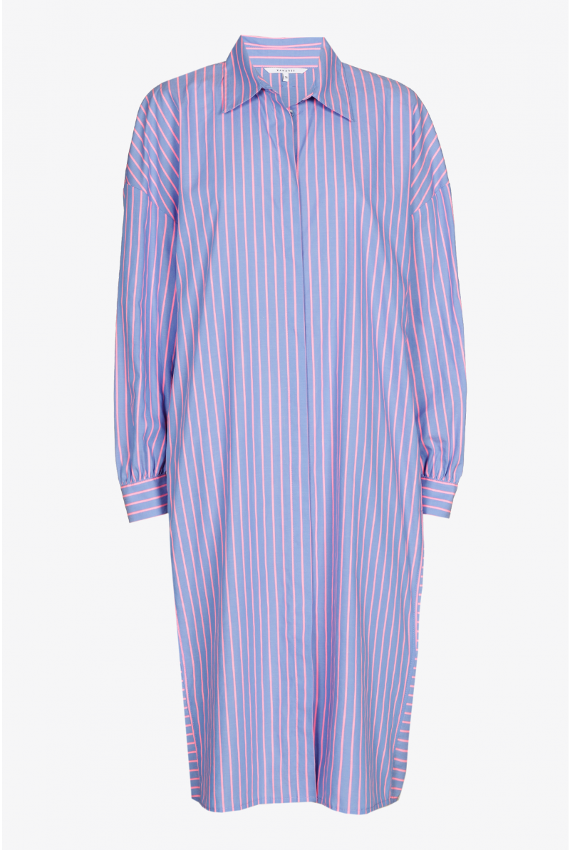 Robe à rayures fluo