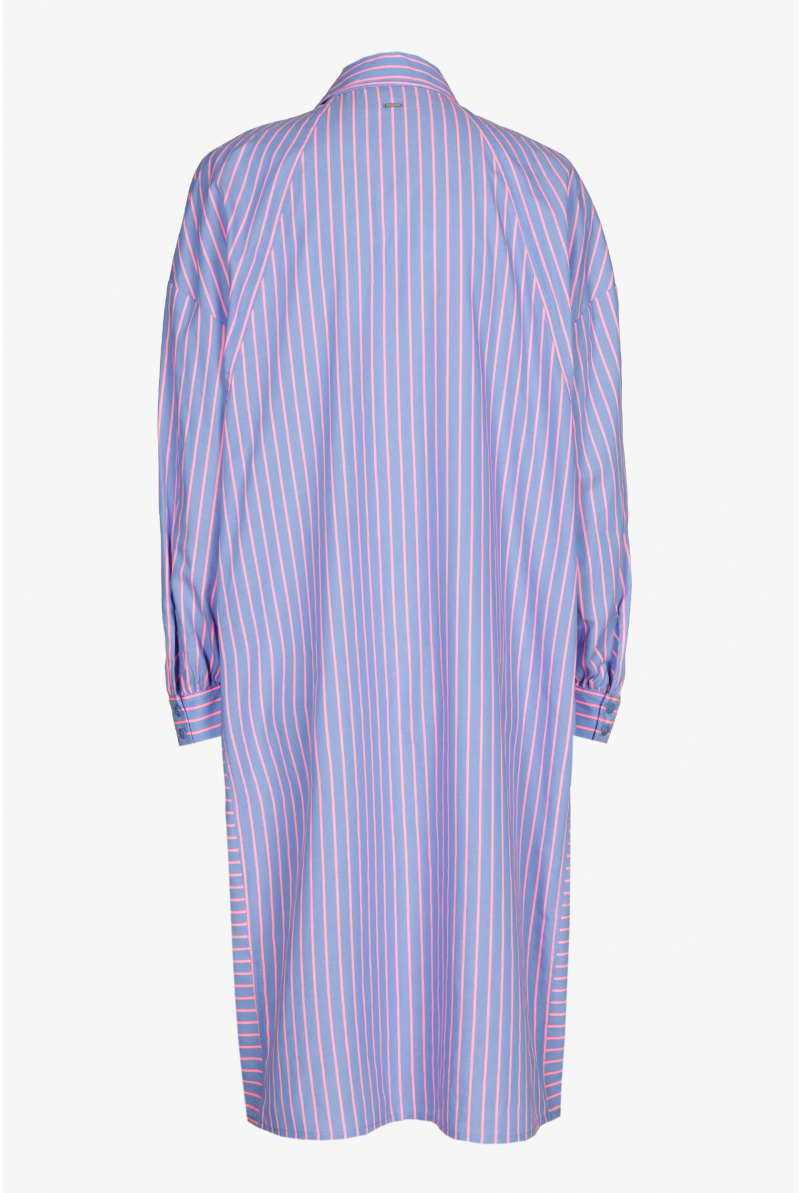 Robe à rayures fluo