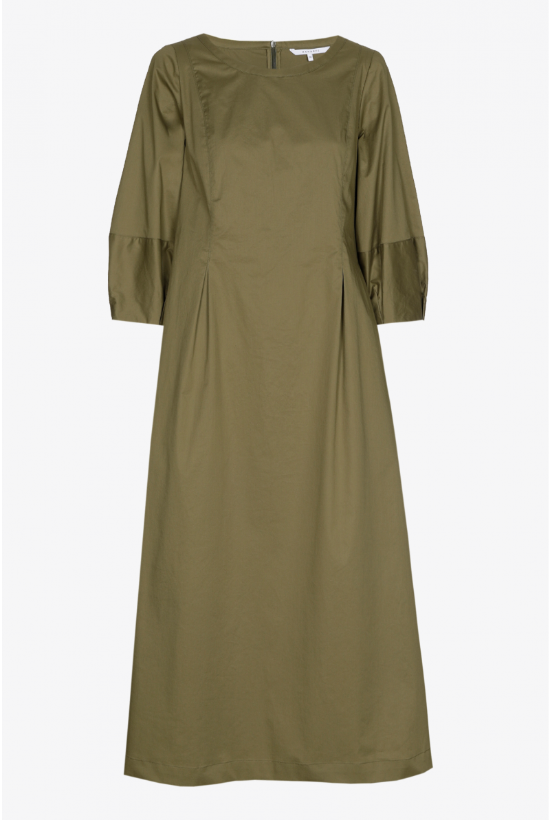 Robe en coton avec détails plissés