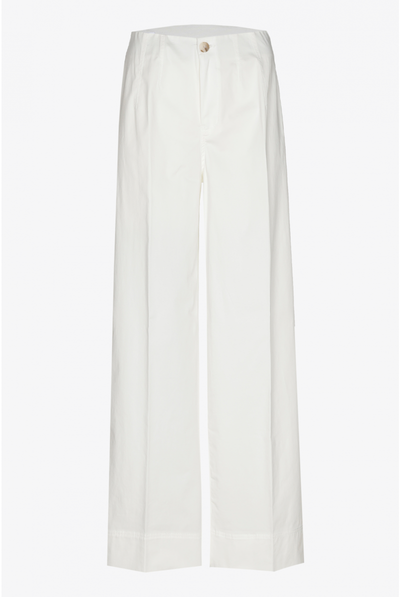 Pantalon à jambes larges en coton