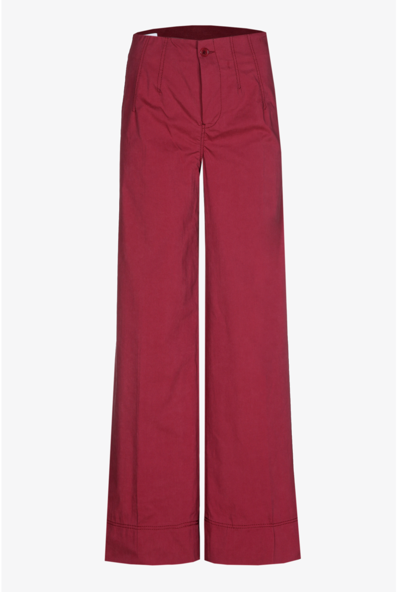 Moderne broek met wijde pijpen