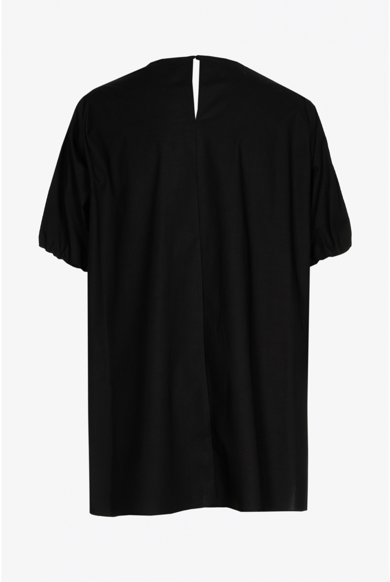 Blouse met asymetrische plooien