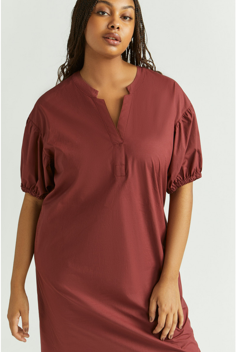 Robe droite en coton biologique