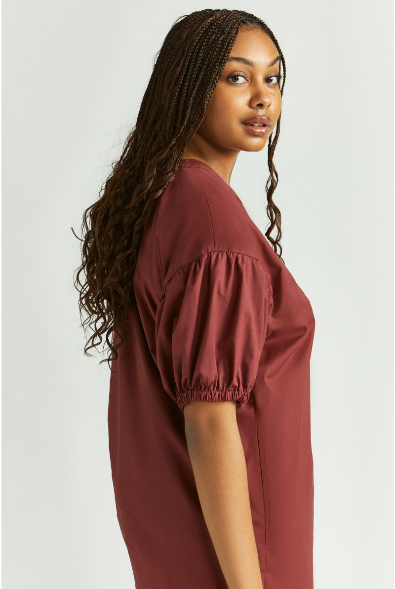 Robe droite en coton biologique