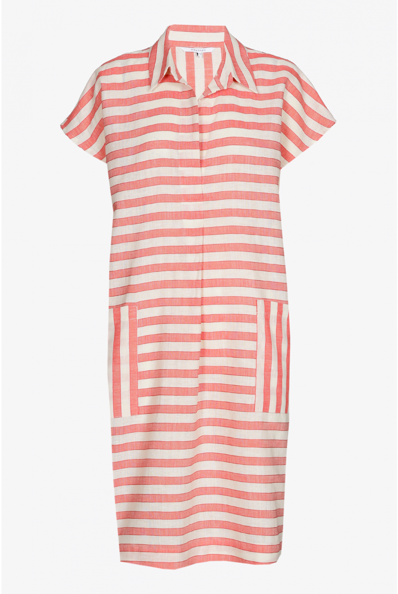 Robe courte rayée