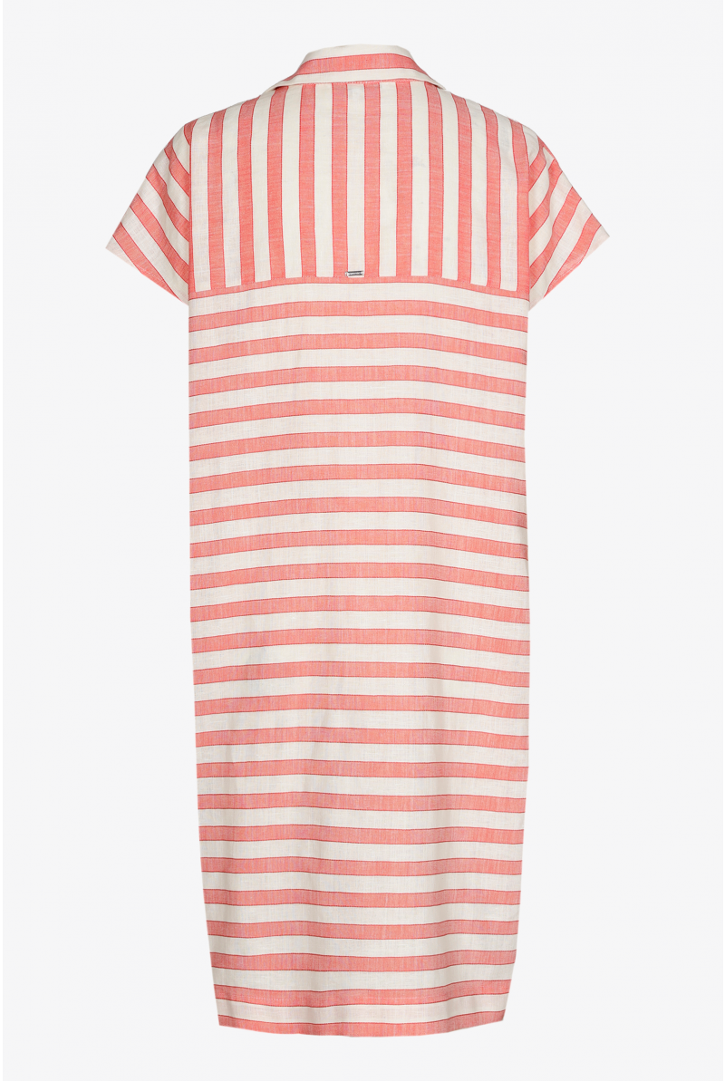 Robe courte rayée