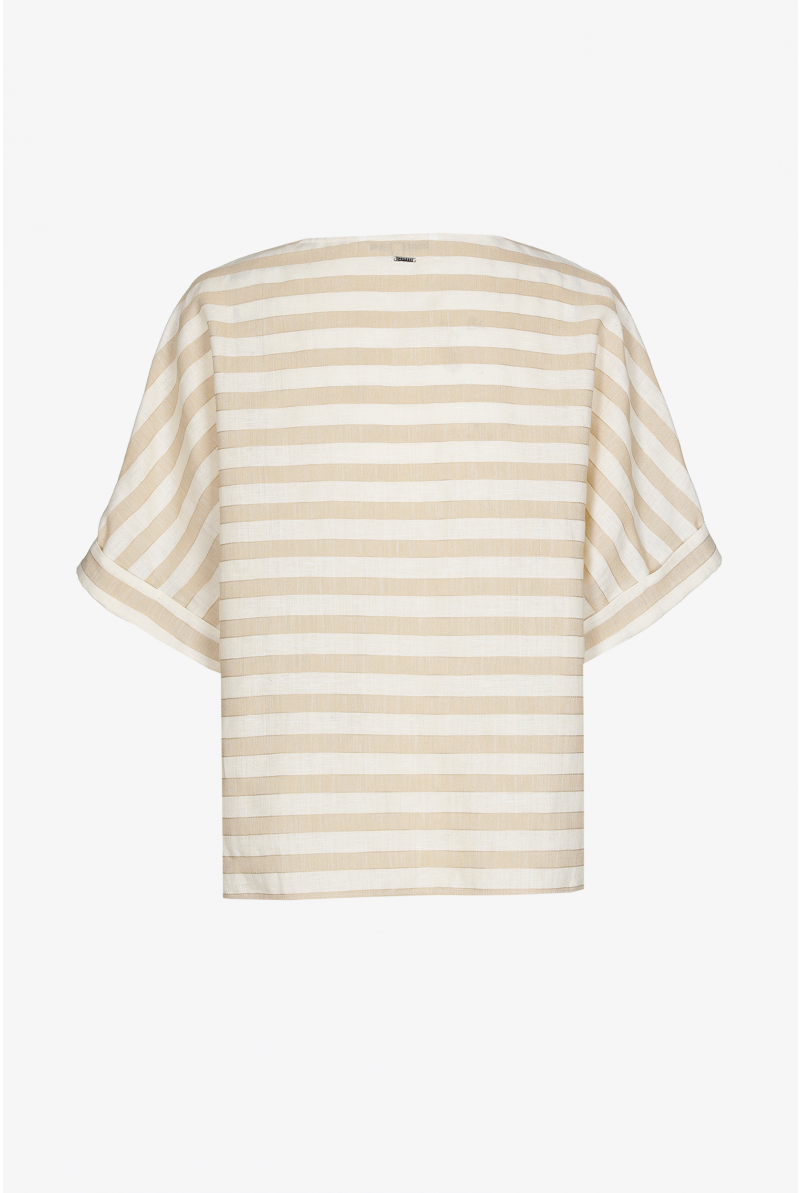 Blouse rayée à encolure en V