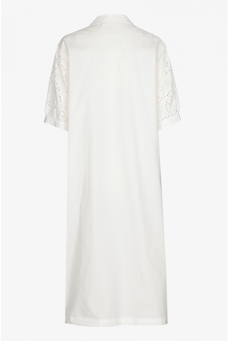 Dress with broderie anglaise