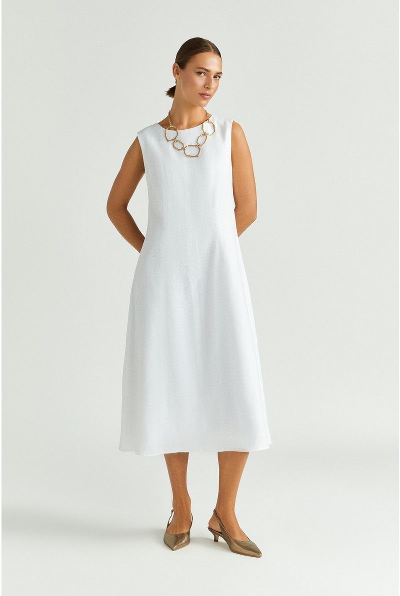 Robe en ligne A en lin