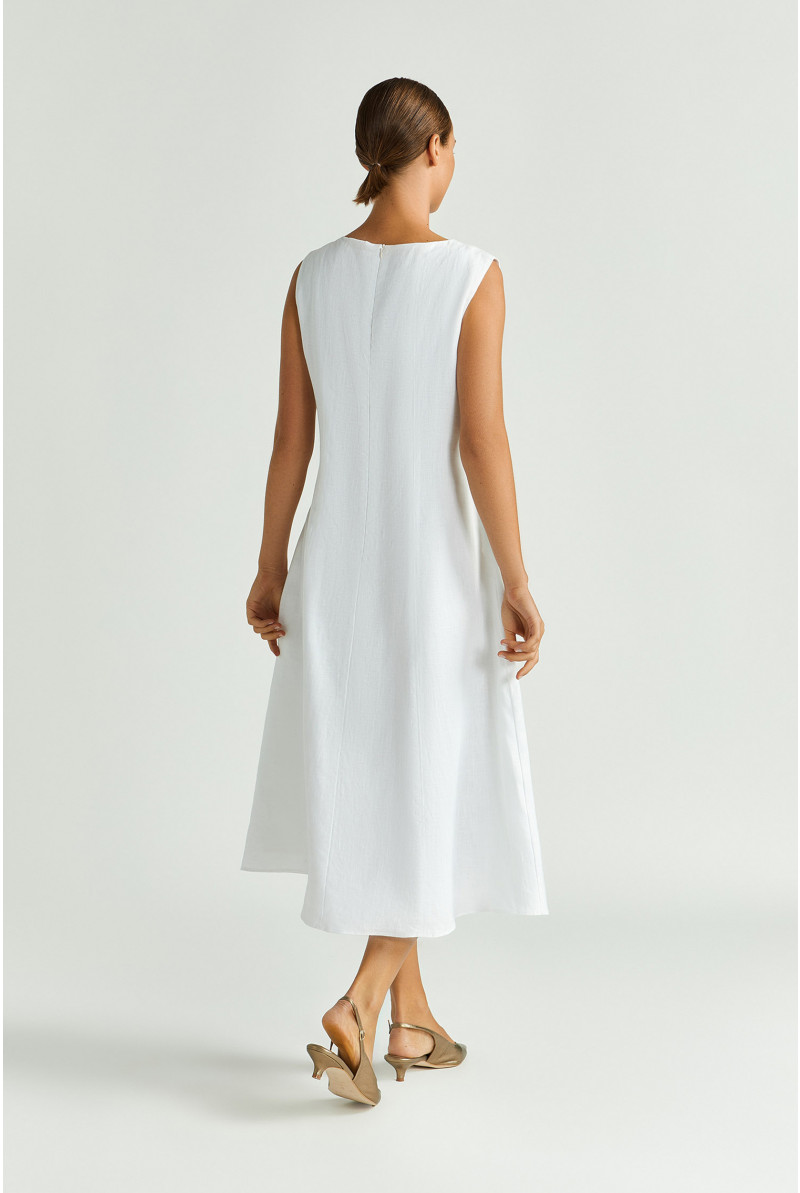Robe en ligne A en lin