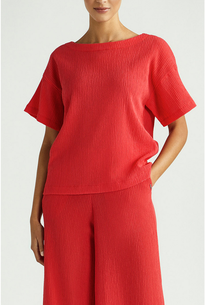 Blouse in fripéstof