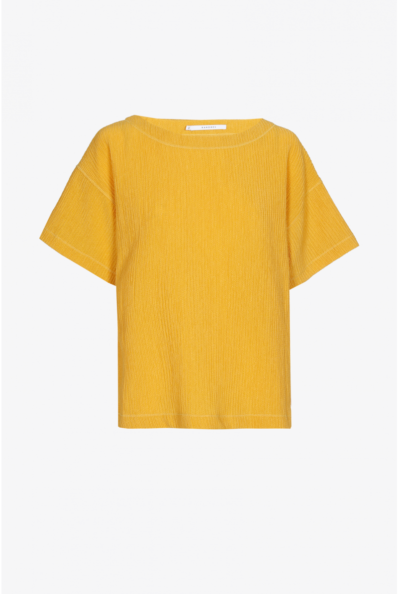 Blouse en tissu fripé
