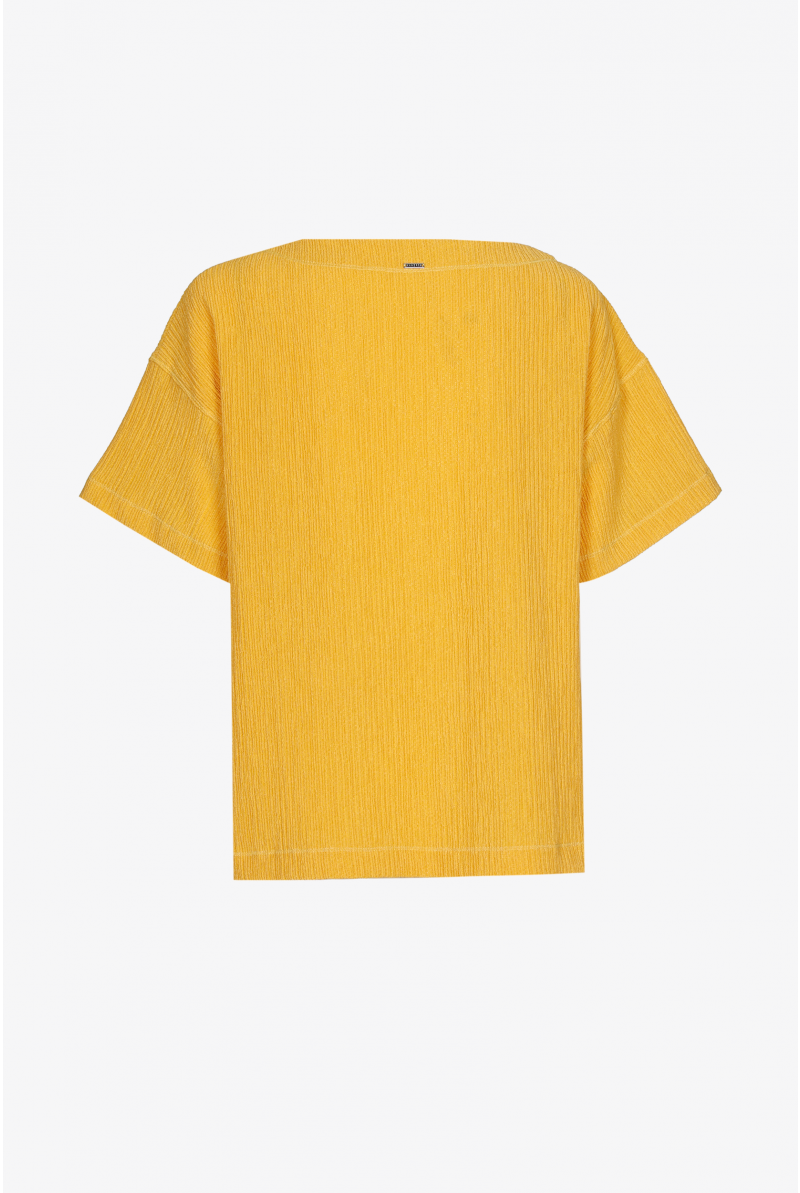 Blouse en tissu fripé