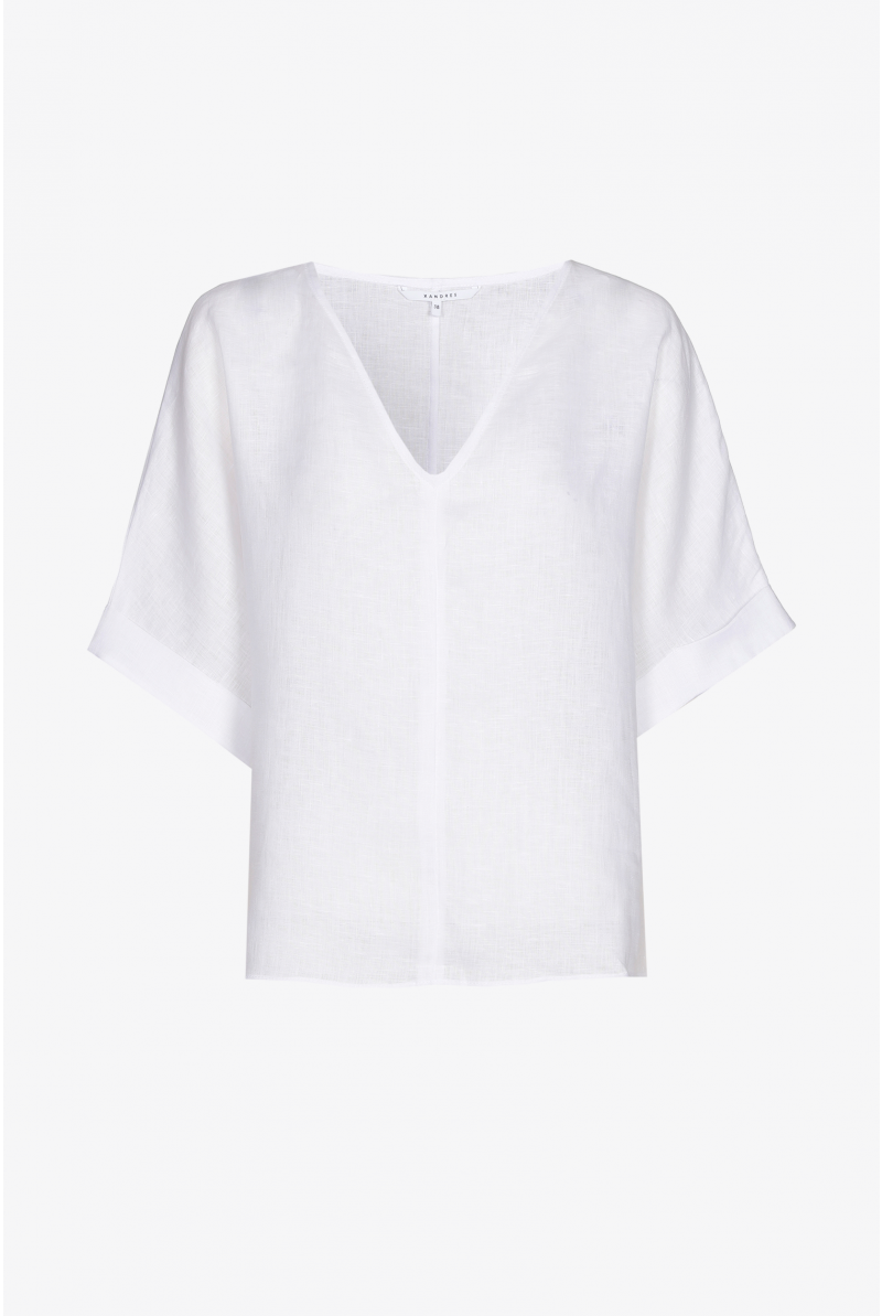 Blouse in a summery linen
