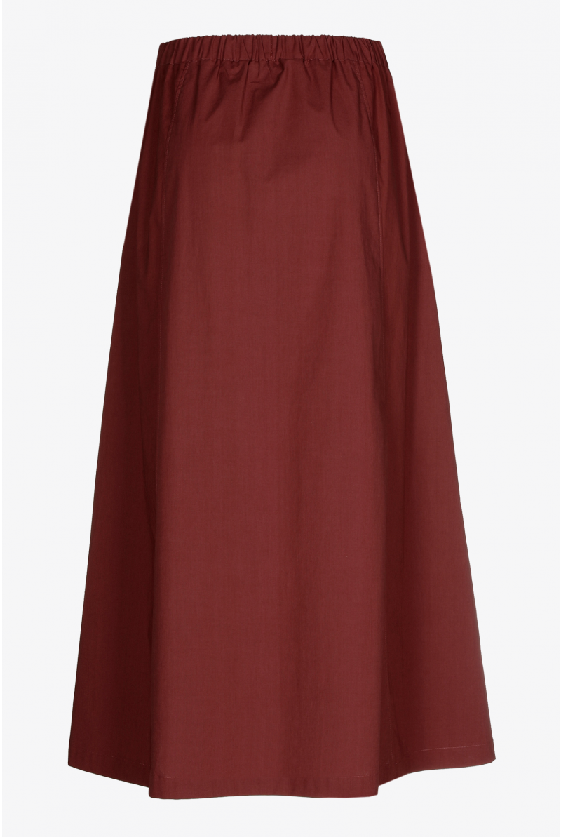 Button-down skirt made from organic cotton