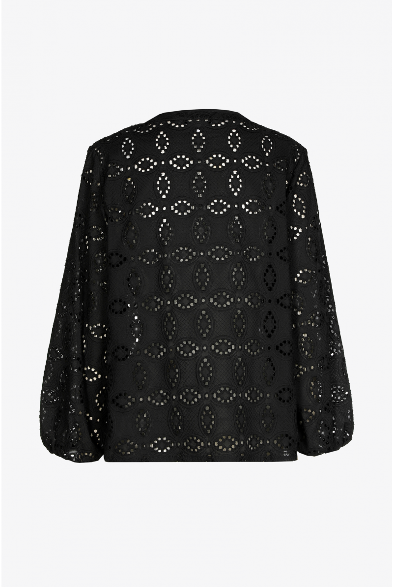 Blouse avec broderie anglaise