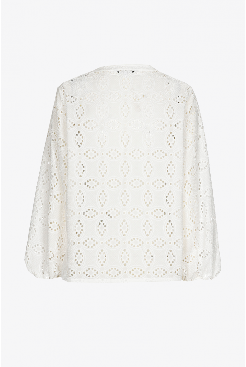 Blouse avec broderie anglaise
